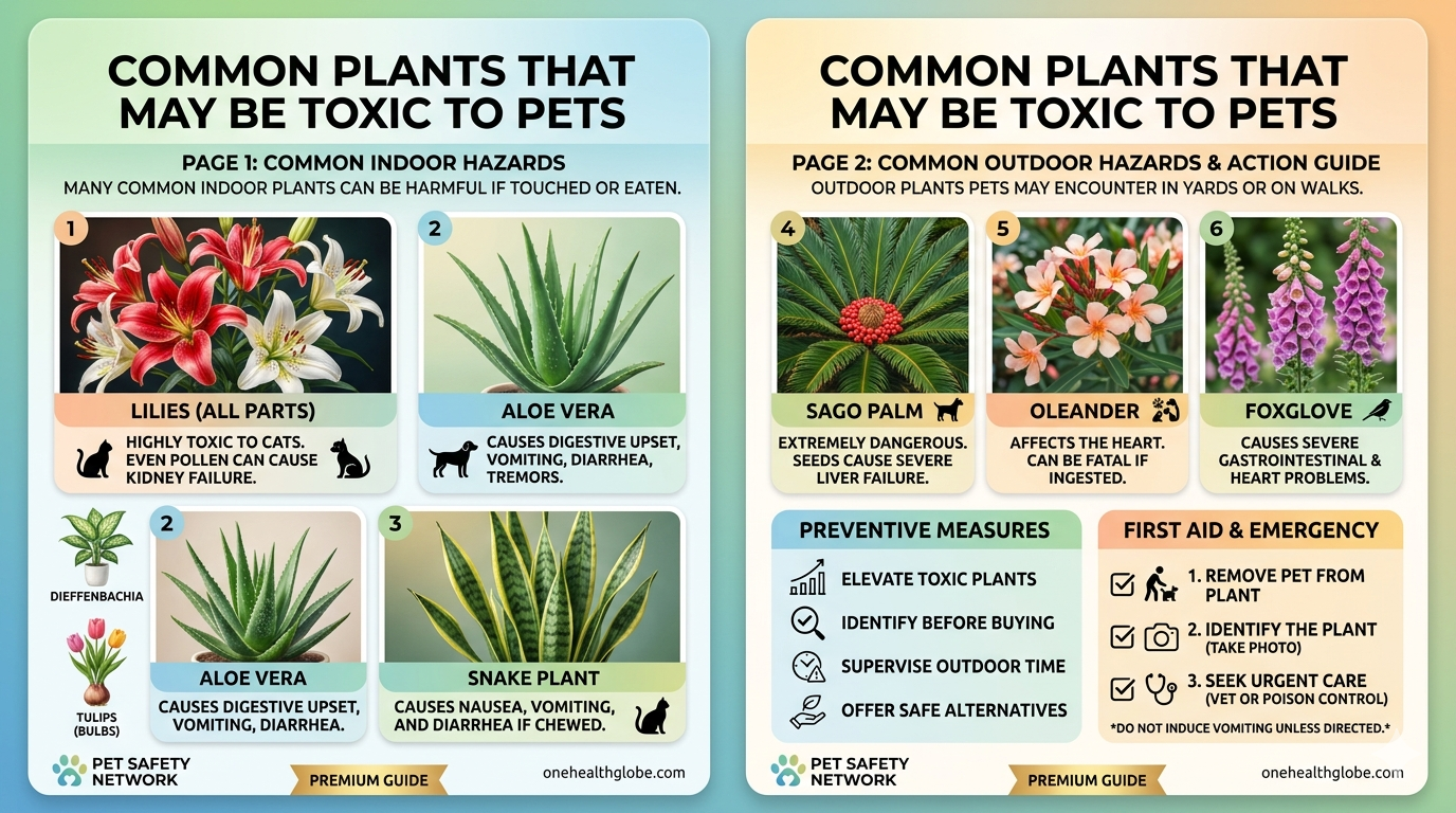 Common plants that may be toxic to pets free booklet cover