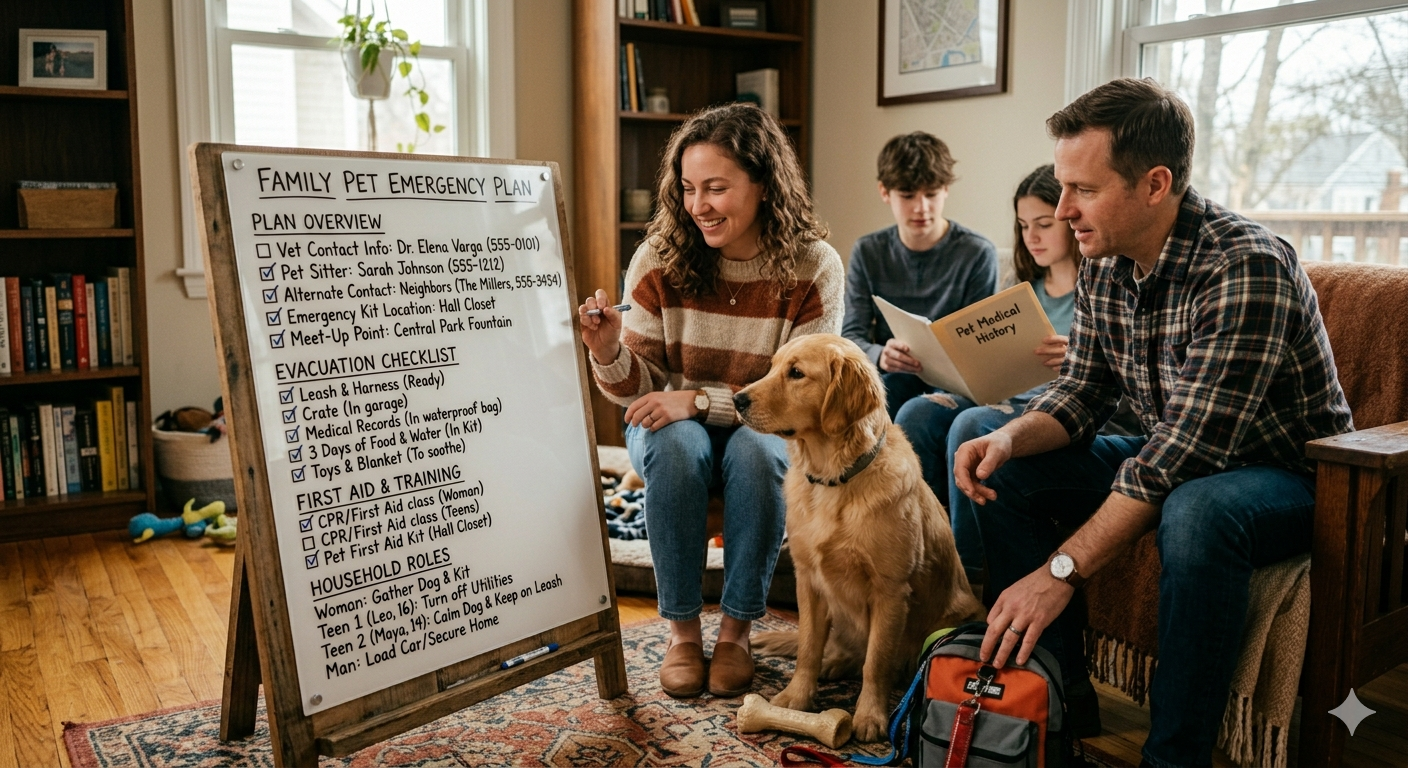 Family Pet Emergency Plan Template