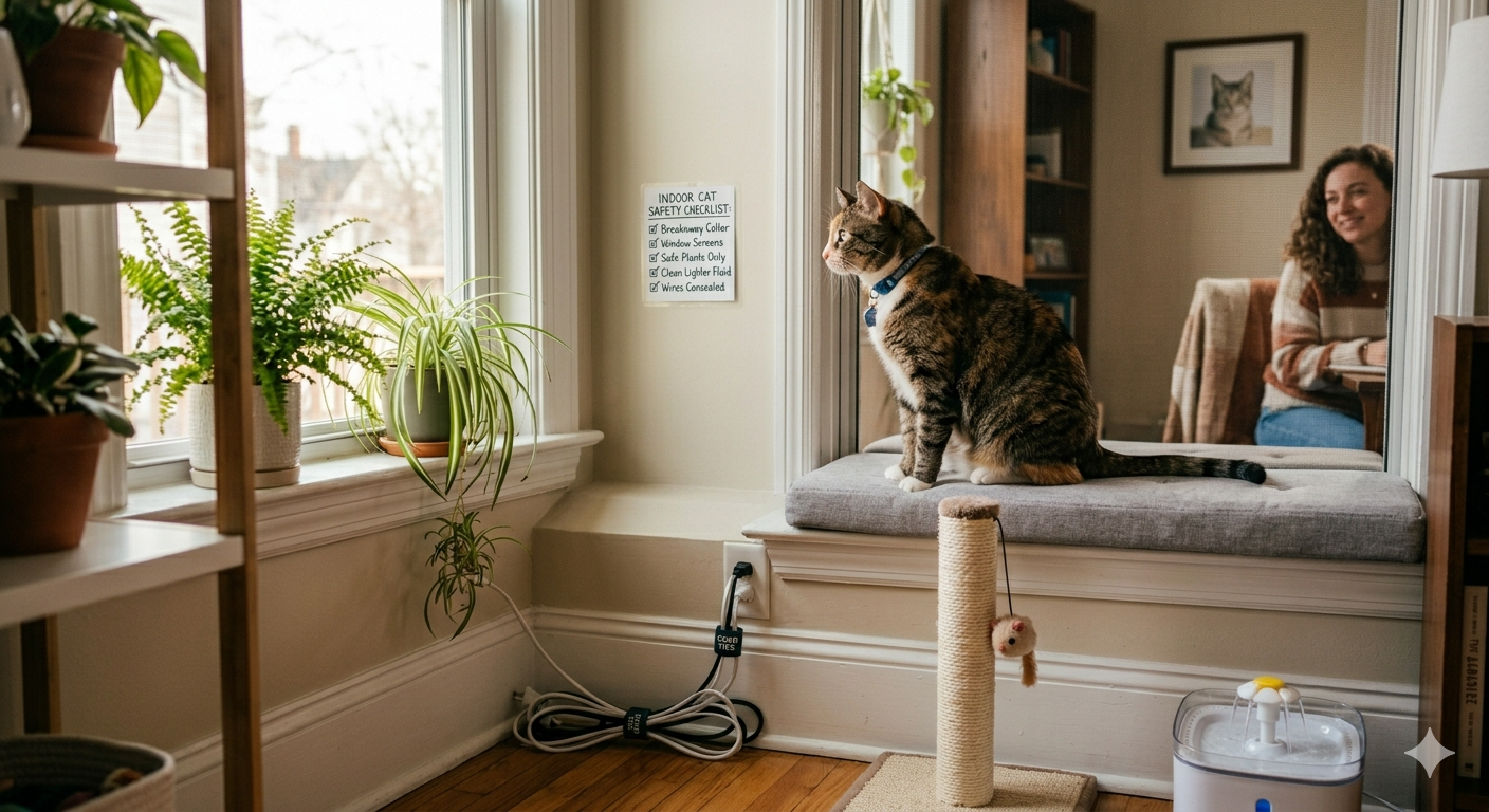 Indoor Cat Safety Checklist for Everyday Home Risks