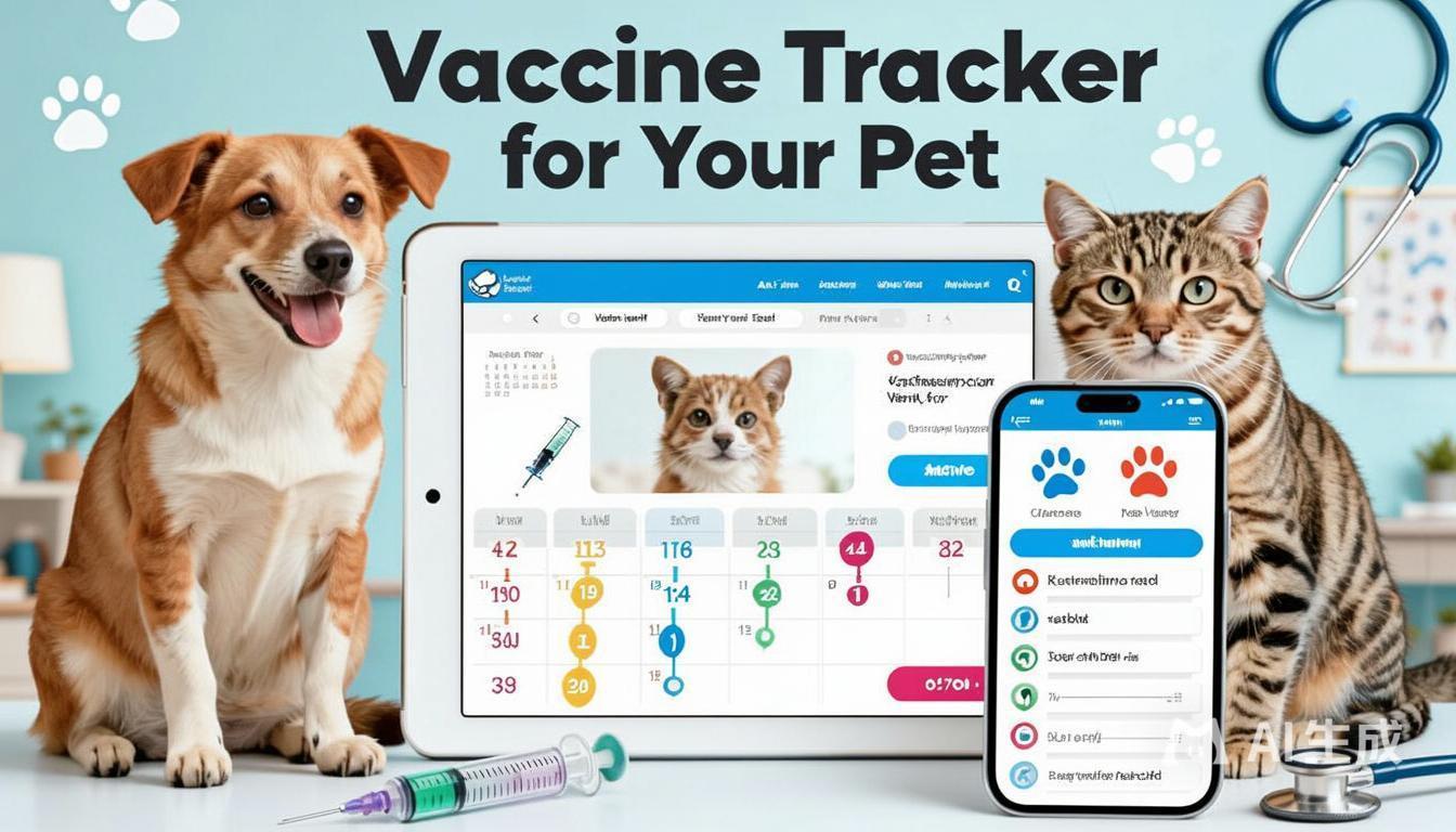 pet vaccine tracker booklet cover for dogs and cats