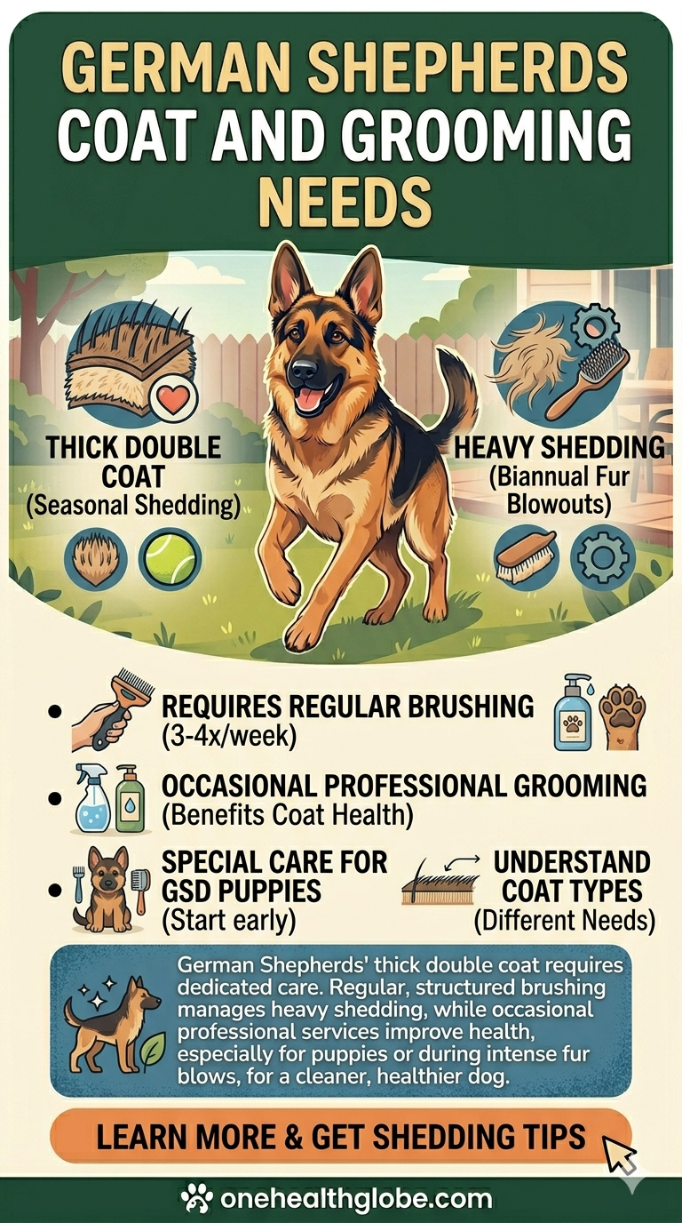 German Shepherd coat and grooming needs