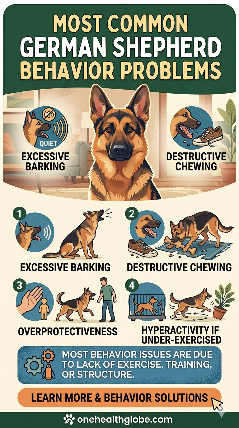 Most common German Shepherd behaviour problems