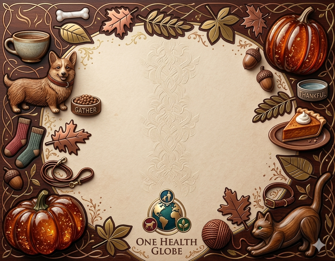 Pet Feeding Station Placemat printable by One Health Globe
