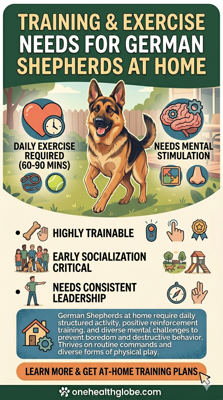 Training and exercise needs for German Shepherd