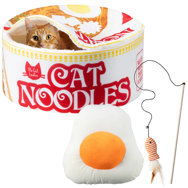 The Cat Ladies viral noodle ramen cat bed