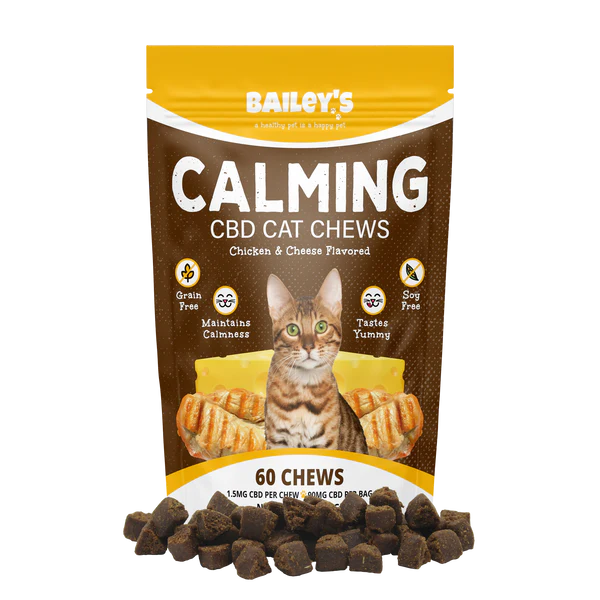 Bailey's CBD cat calming chews anxiety relief