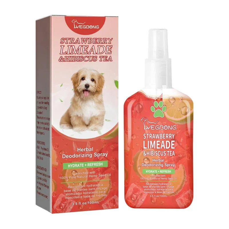 Natural long lasting pet deodorizing perfume spray