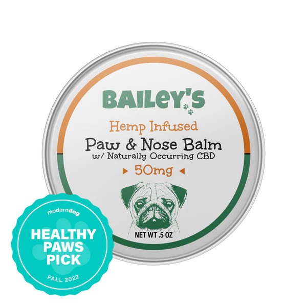 Bailey's CBD paw balm arthritis joint licking