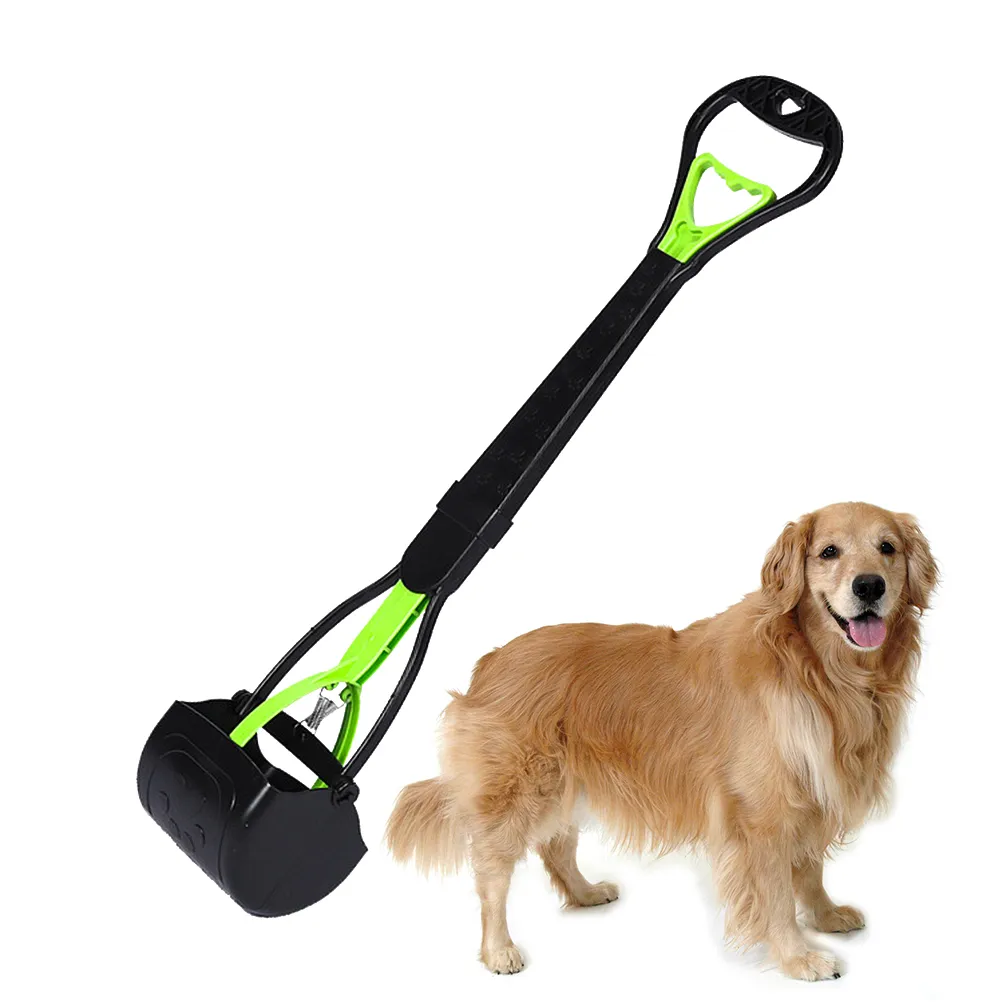 Ergonomic long handle dog waste picker eco