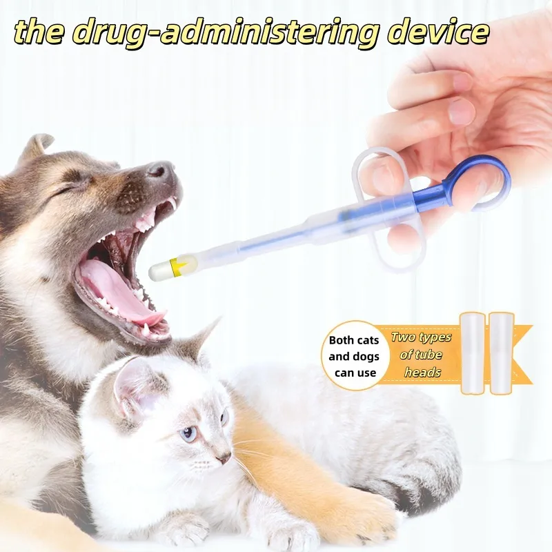Soft tip pet medicine pill syringe