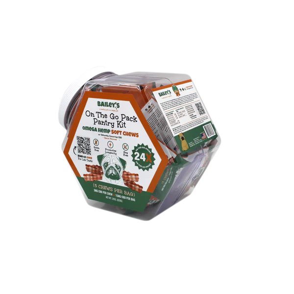 Bailey's CBD training and calming chews for dogs pets