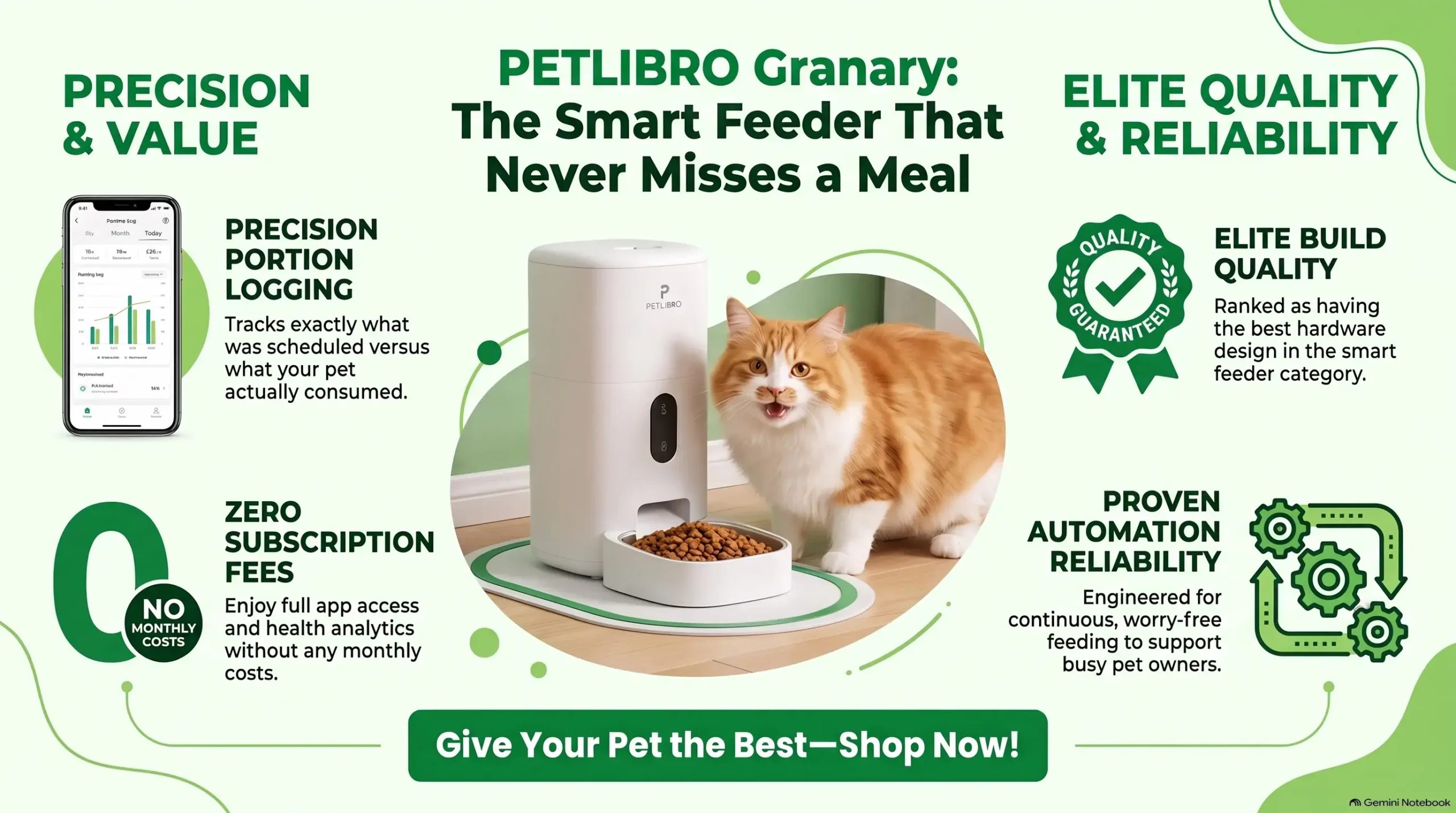 Best smart automatic pet feeder by Petlibro