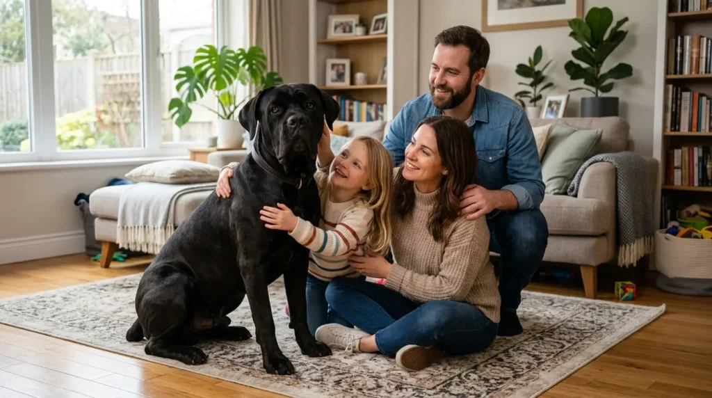 Cane Corso temperament explained: guarding, aggression, family life, kids, training, and common behavior problems—plus practical ways to manage them.