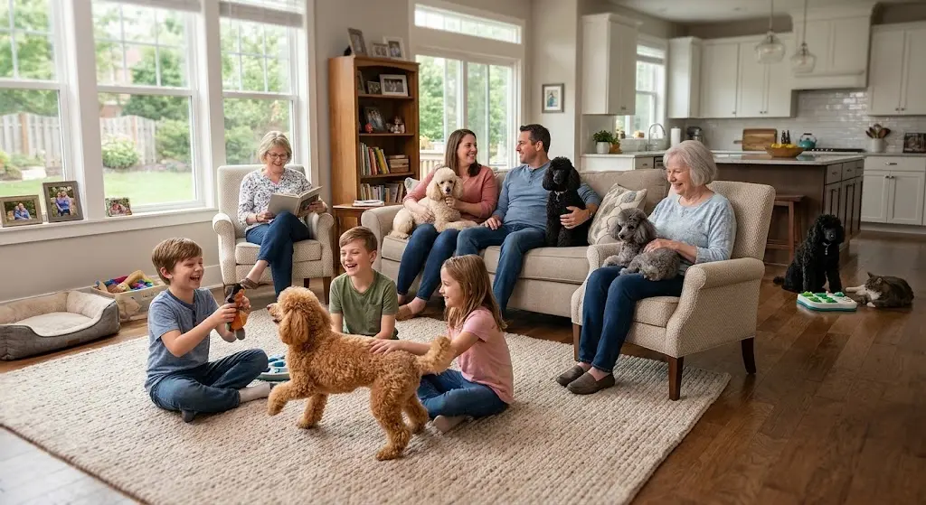 miniature poodle as a family dog best